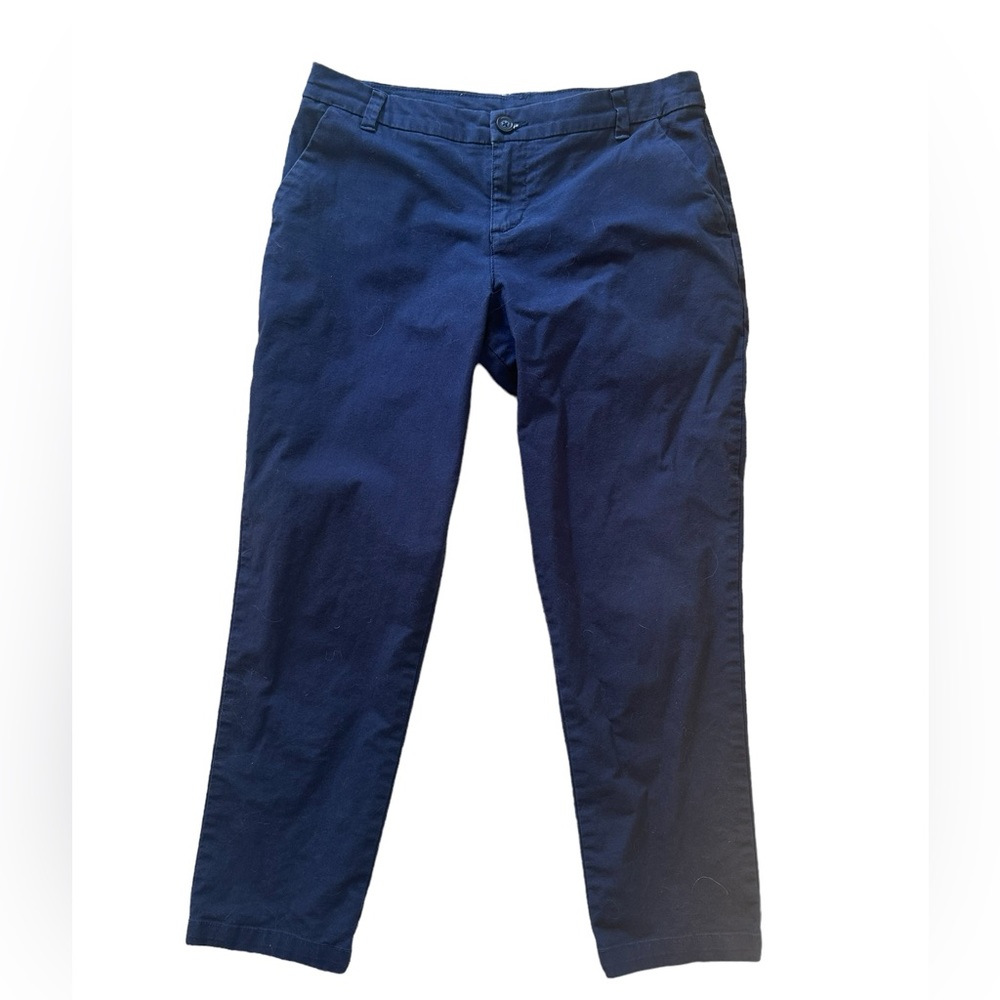 Patagonia Navy Blue Dress Pants Organic Cotton Chino Ankle Pants Size 6